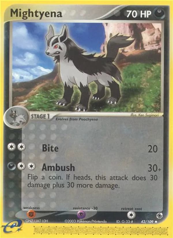Mightyena 42/109, Ruby & Sapphire
