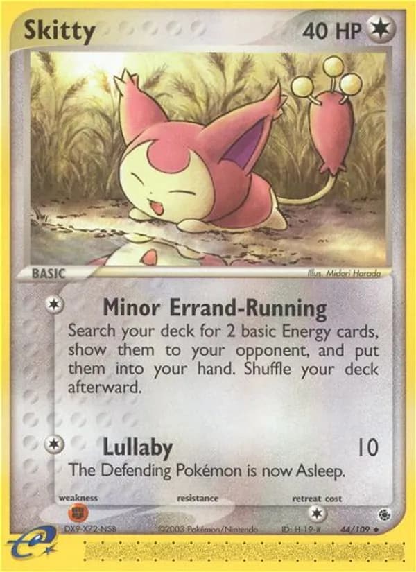Skitty 44/109, Ruby & Sapphire