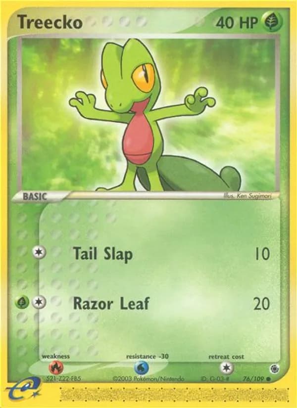 Treecko 76/109, Ruby & Sapphire