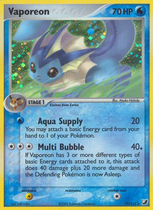 Vaporeon 19/115, Unseen Forces
