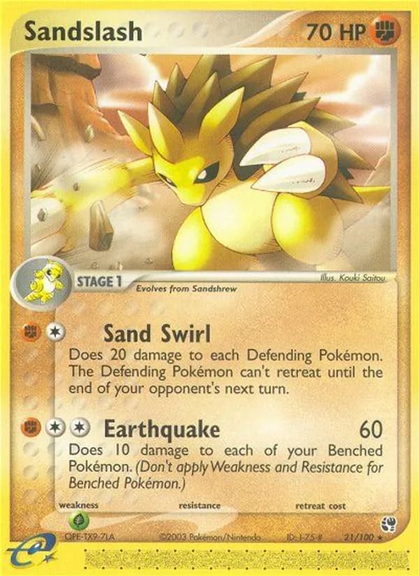 Sandslash 21/100, Sandstorm