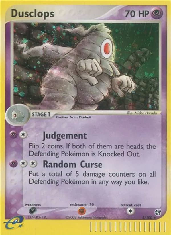 Dusclops 4/100, Sandstorm