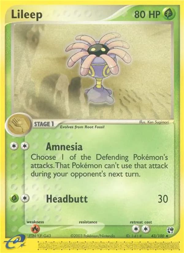 Lileep 43/100, Sandstorm