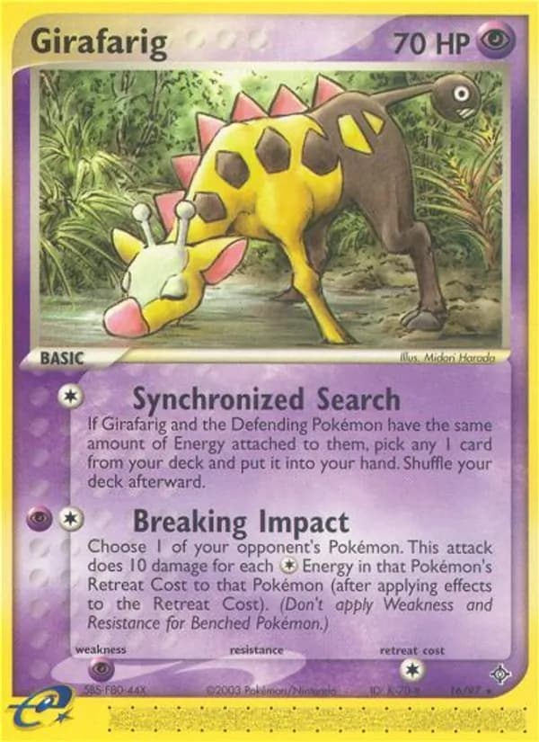 Girafarig 16/97, Dragon