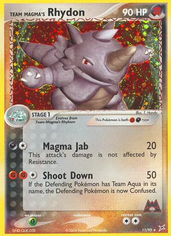 Team Magma's Rhydon 11/95, Team Magma vs Team Aqua