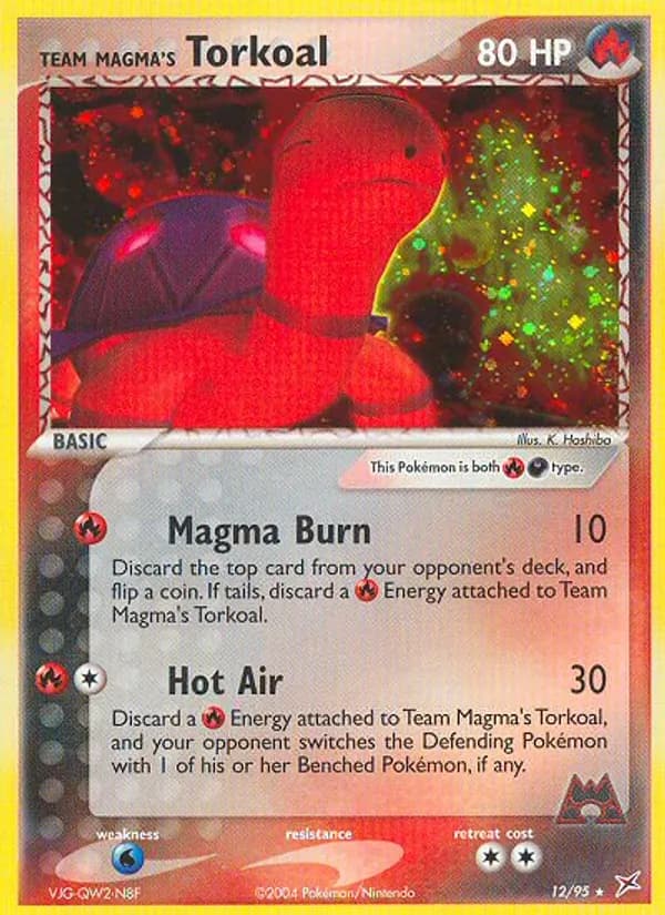 Team Magma's Torkoal 12/95, Team Magma vs Team Aqua