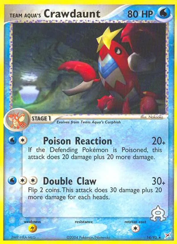Team Aqua's Crawdaunt 14/95, Team Magma vs Team Aqua