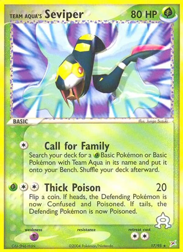 Team Aqua's Seviper 17/95, Team Magma vs Team Aqua