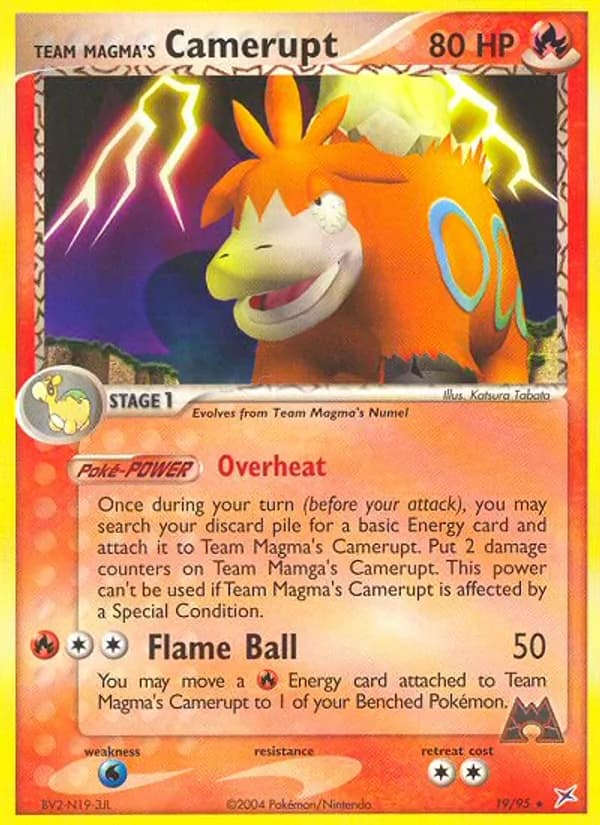 Team Magma's Camerupt 19/95, Team Magma vs Team Aqua