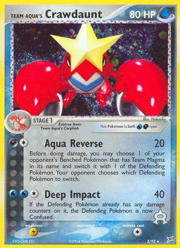 Team Aqua's Crawdaunt 2/95, Team Magma vs Team Aqua