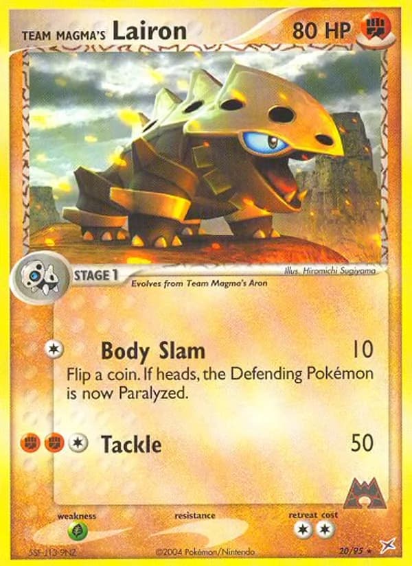 Team Magma's Lairon 20/95, Team Magma vs Team Aqua