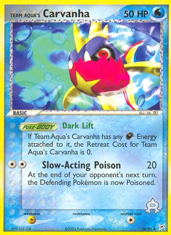 Team Aqua's Carvanha 25/95, Team Magma vs Team Aqua