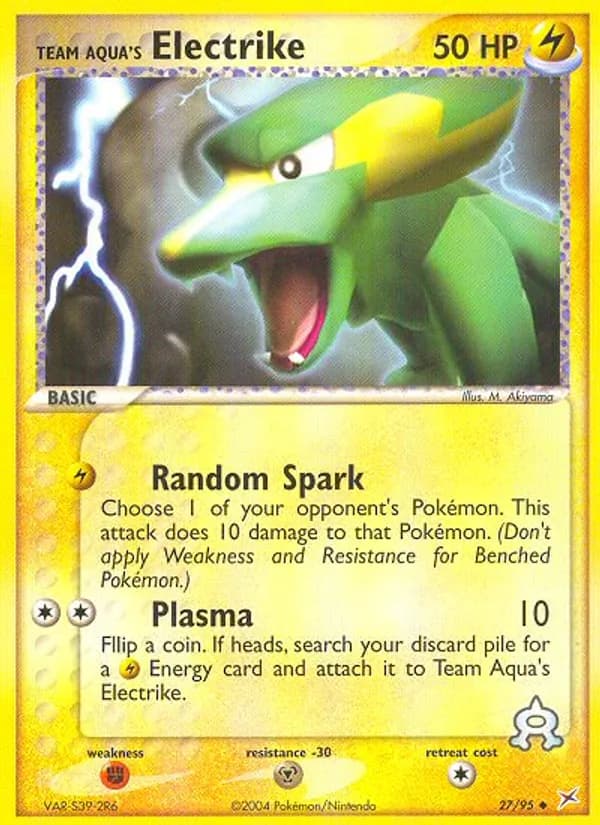 Team Aqua's Electrike 27/95, Team Magma vs Team Aqua