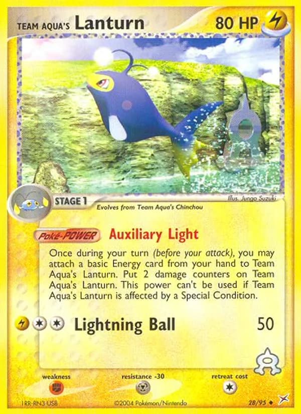 Team Aqua's Lanturn 28/95, Team Magma vs Team Aqua