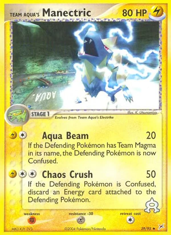 Team Aqua's Manectric 29/95, Team Magma vs Team Aqua