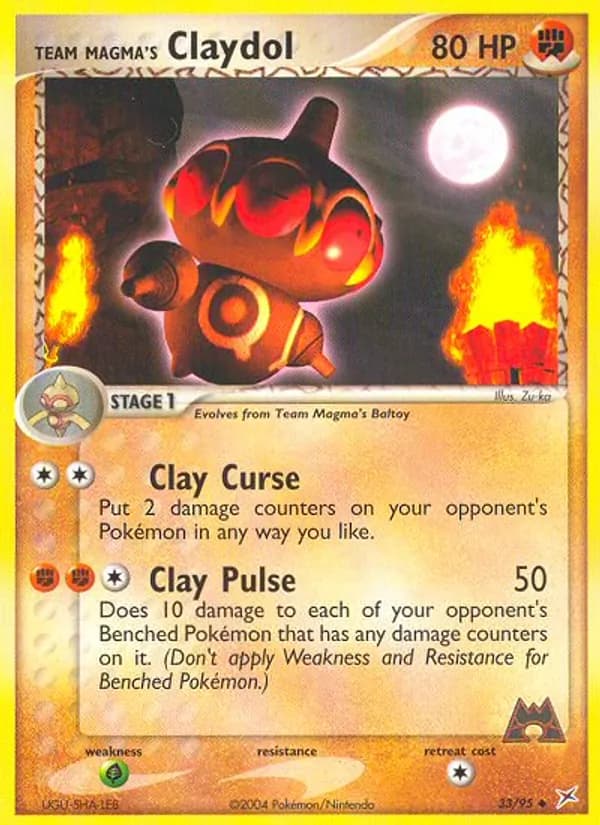 Team Magma's Claydol 33/95, Team Magma vs Team Aqua