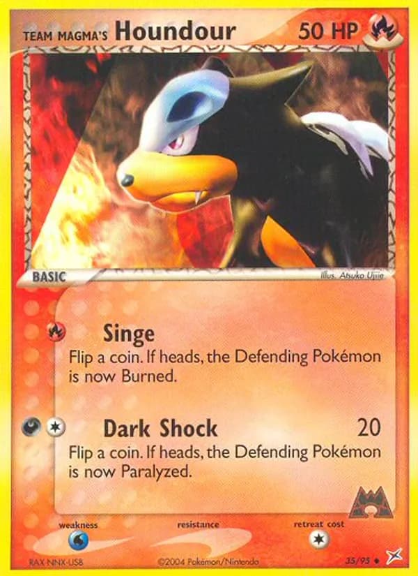 Team Magma's Houndour 35/95, Team Magma vs Team Aqua