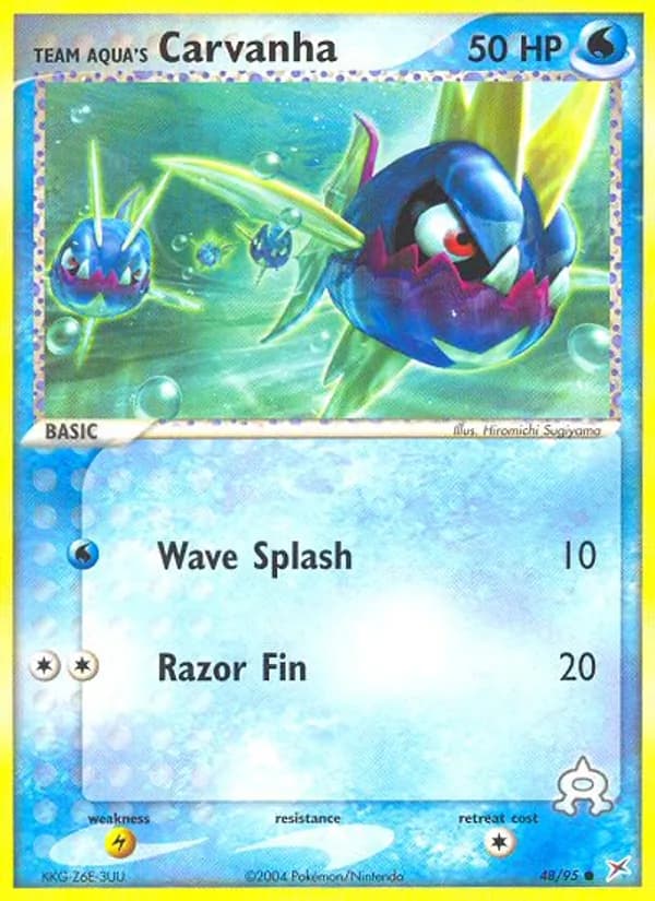 Team Aqua's Carvanha 48/95, Team Magma vs Team Aqua