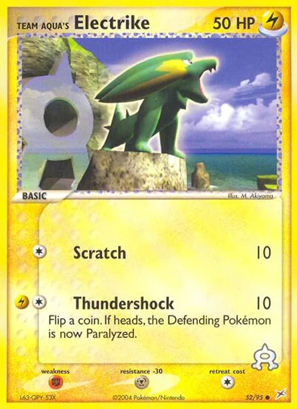 Team Aqua's Electrike 52/95, Team Magma vs Team Aqua