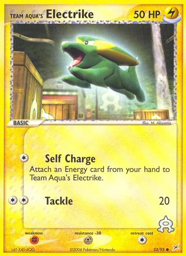 Team Aqua's Electrike 53/95, Team Magma vs Team Aqua