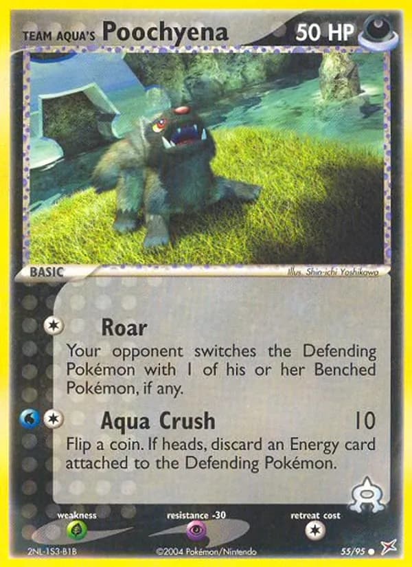 Team Aqua's Poochyena 55/95, Team Magma vs Team Aqua
