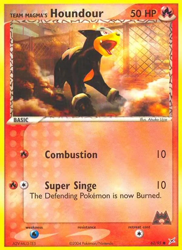 Team Magma's Houndour 62/95, Team Magma vs Team Aqua