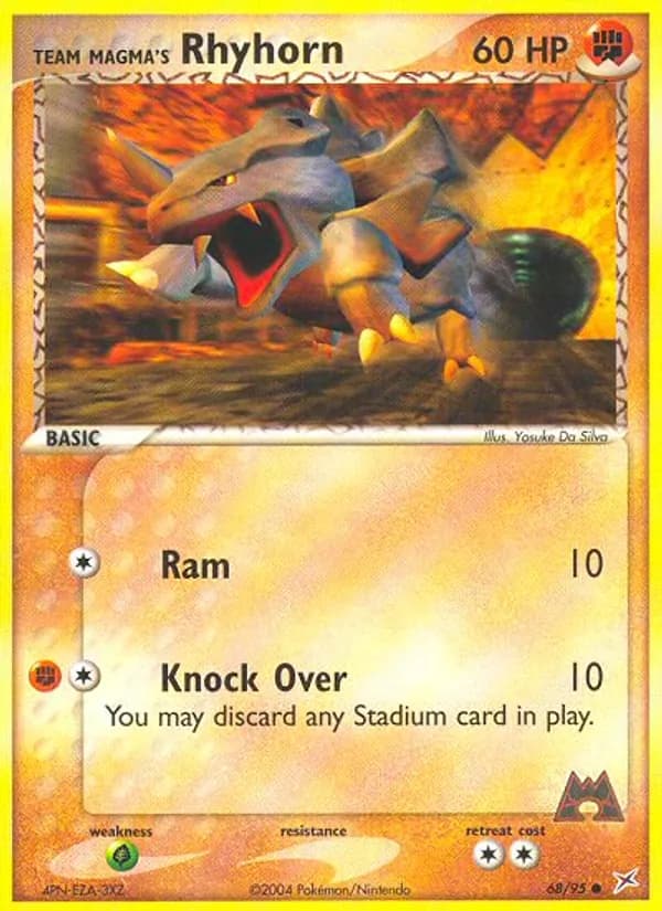 Team Magma's Rhyhorn 68/95, Team Magma vs Team Aqua