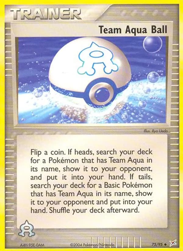 Team Aqua Ball 75/95, Team Magma vs Team Aqua