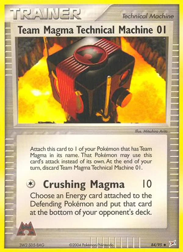Team Magma Technical Machine 01 84/95, Team Magma vs Team Aqua