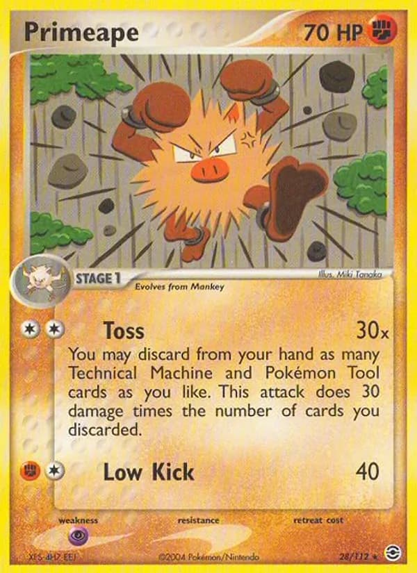 Primeape 28/112, FireRed & LeafGreen