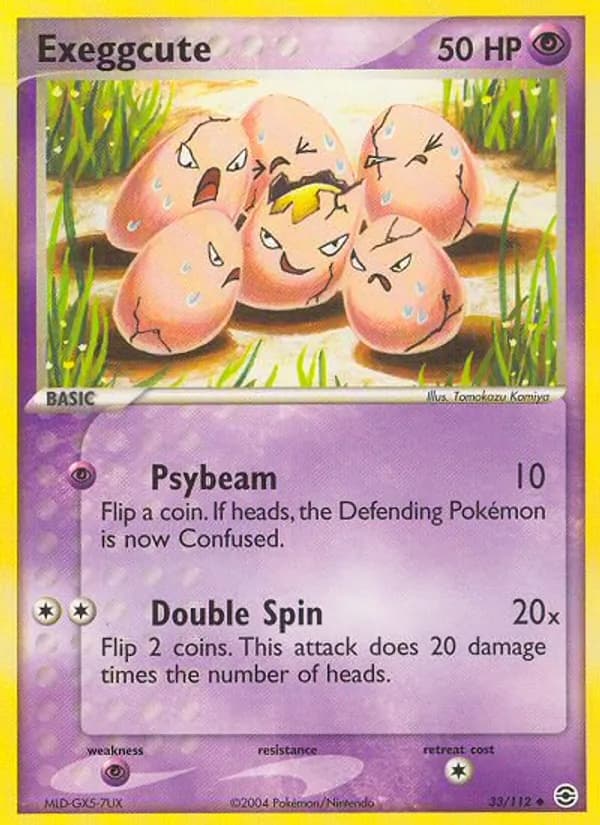 Exeggcute 33/112, FireRed & LeafGreen