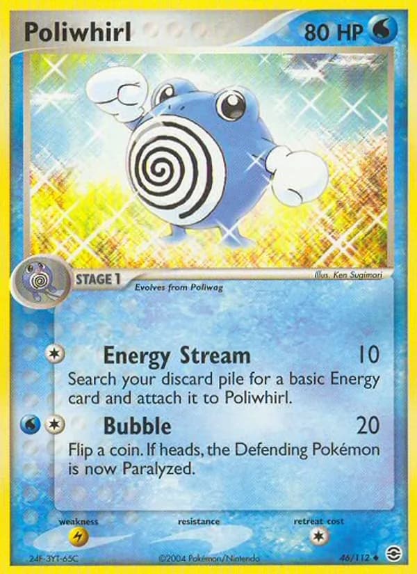 Poliwhirl 46/112, FireRed & LeafGreen