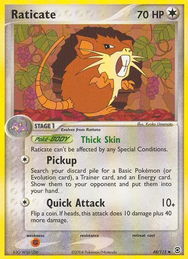 Raticate 48/112, FireRed & LeafGreen
