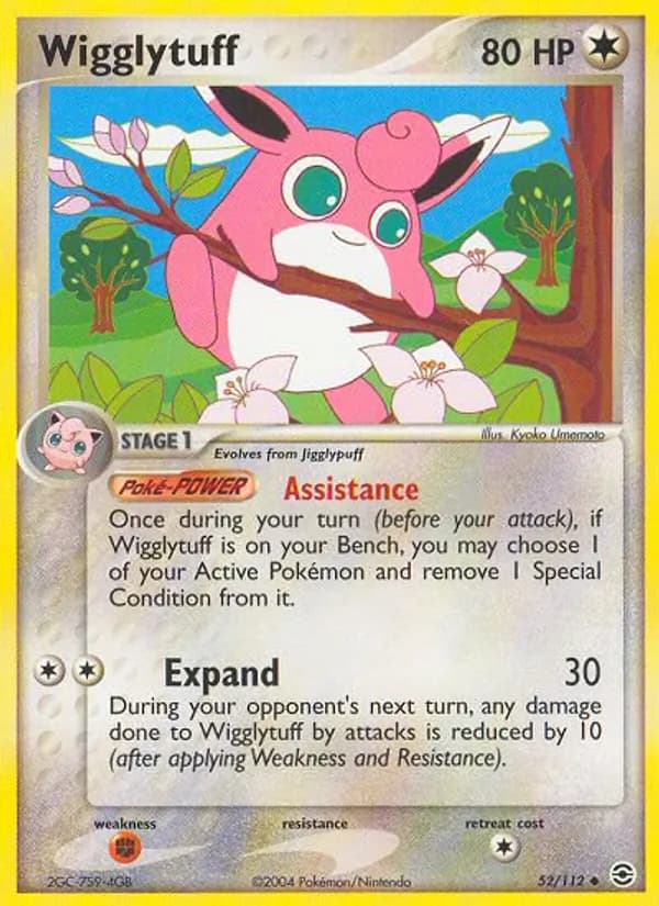 Wigglytuff 52/112, FireRed & LeafGreen