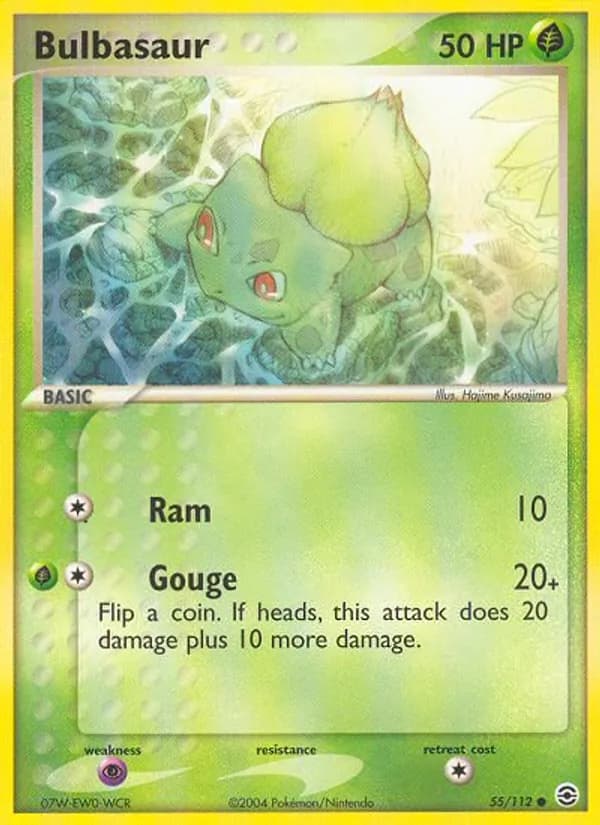 Bulbasaur 55/112, FireRed & LeafGreen