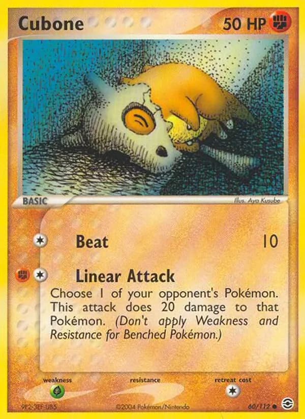 Cubone 60/112, FireRed & LeafGreen