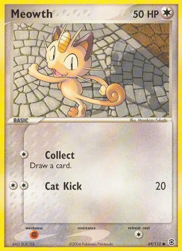 Meowth 69/112, FireRed & LeafGreen