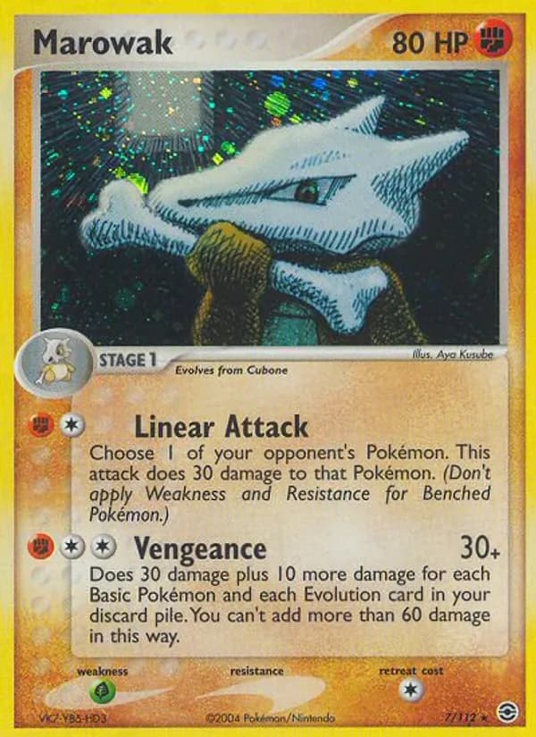 Marowak 7/112, FireRed & LeafGreen