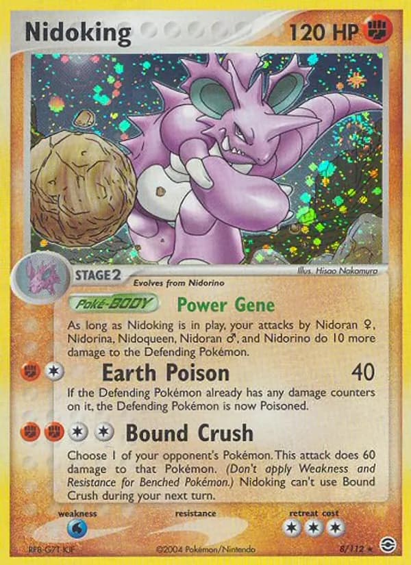 Nidoking 8/112, FireRed & LeafGreen