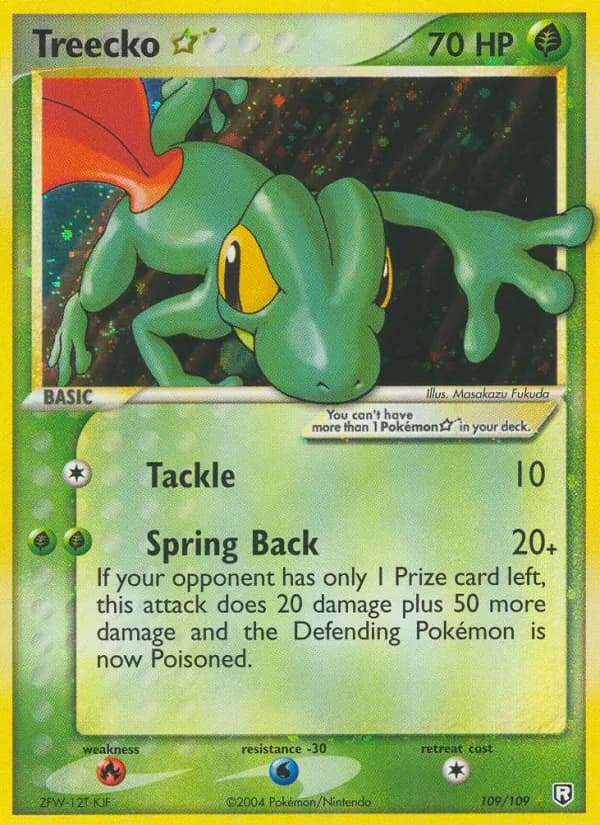 Treecko ☆ 109/109, Team Rocket Returns