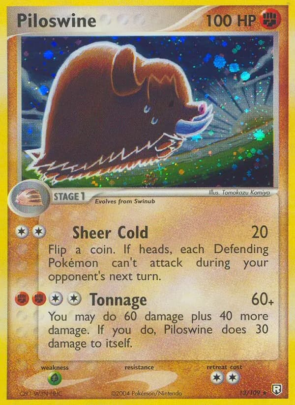 Piloswine 13/109, Team Rocket Returns