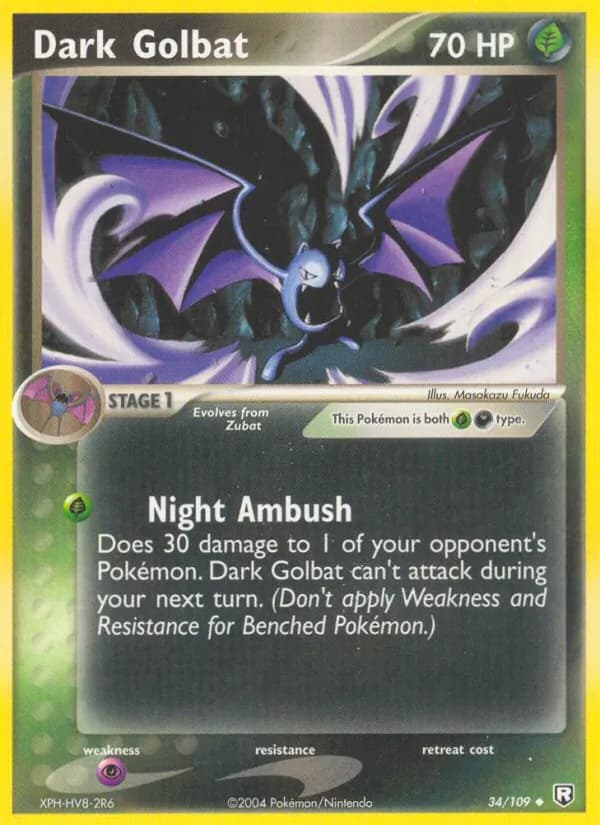 Dark Golbat 34/109, Team Rocket Returns