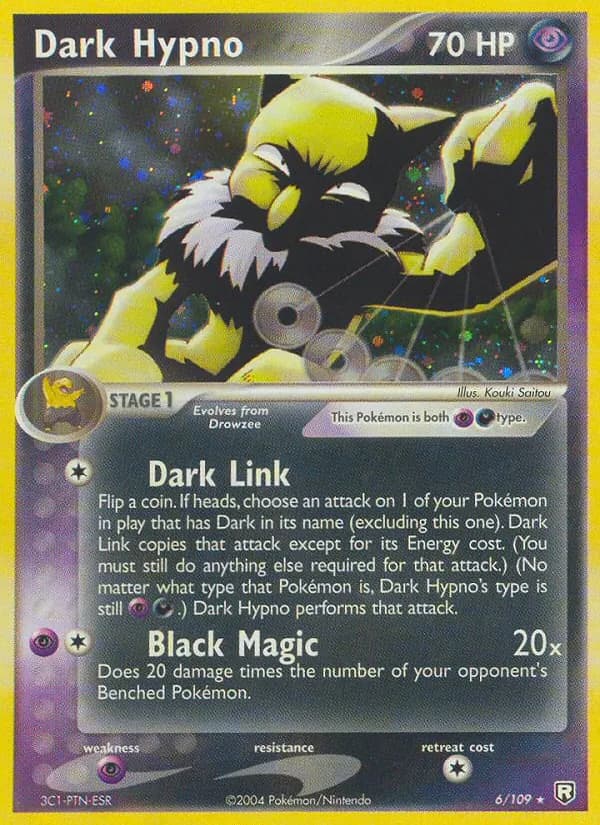 Dark Hypno 6/109, Team Rocket Returns