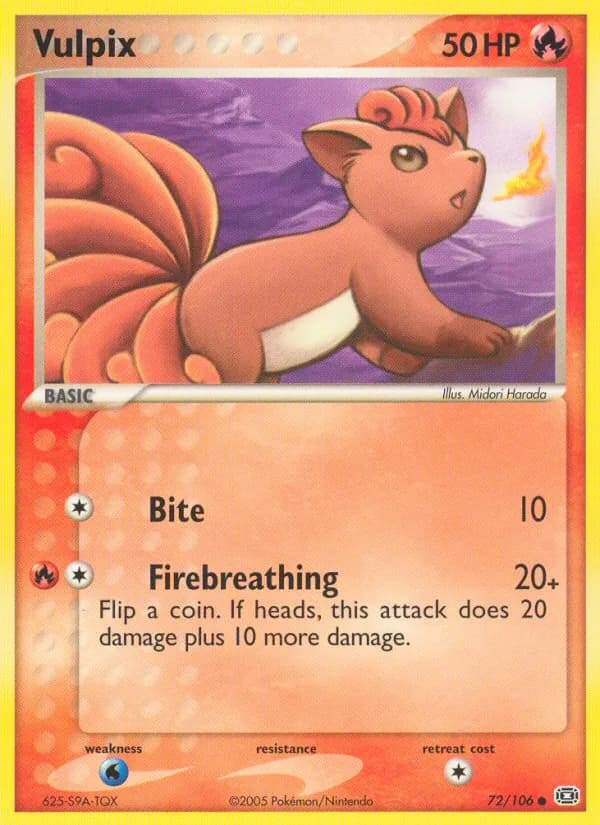 Vulpix 72/106, Emerald