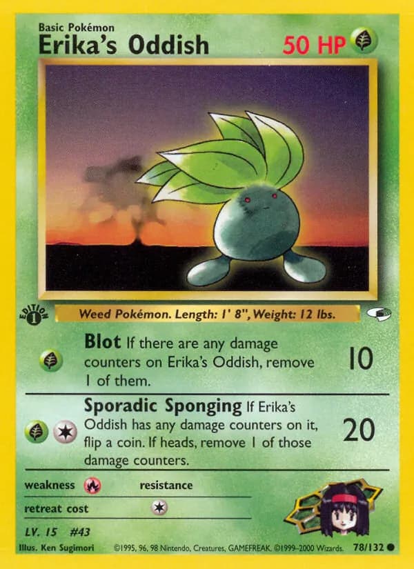 Erika's Oddish 78/132, Gym Heroes