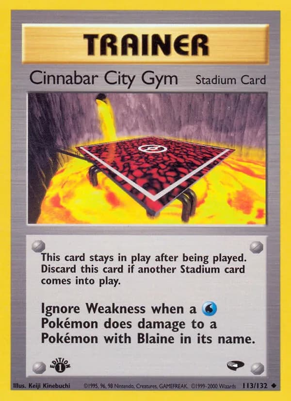 Cinnabar City Gym 113/132, Gym Challenge