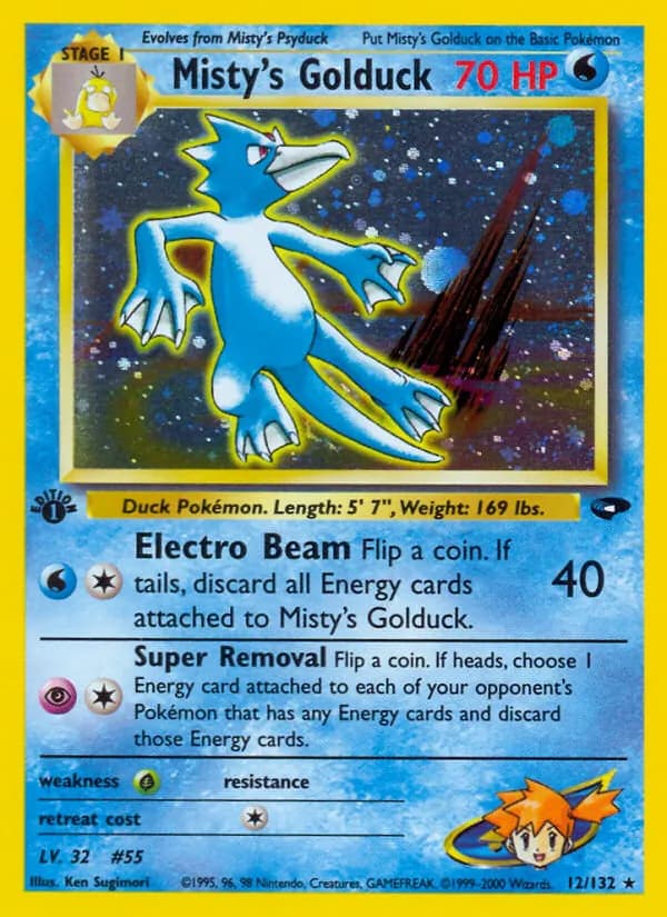 Misty's Golduck 12/132, Gym Challenge