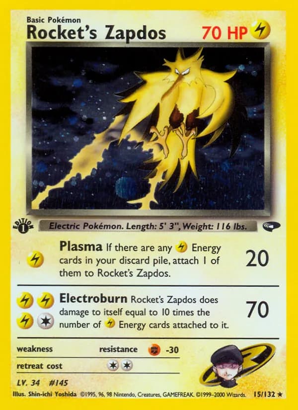 Rocket's Zapdos 15/132, Gym Challenge