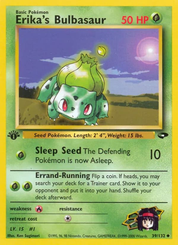 Erika's Bulbasaur 39/132, Gym Challenge