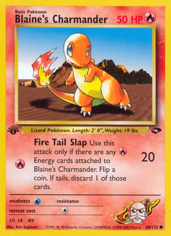 Blaine's Charmander 60/132, Gym Challenge